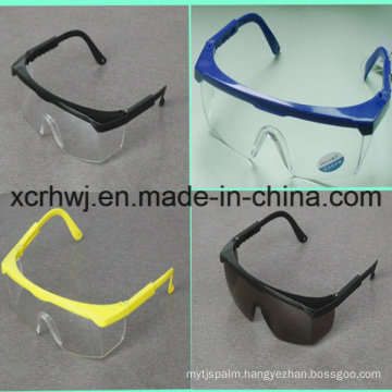 Transparent Lens with Yellow Frame Safety Goggles (HL-016) , Protective Eyewear, Eye Glasses, Ce En166 Safety Glasses, PC Lens Safety Goggles